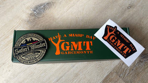 Cuchillo As de diamantes GMT Garcimonte en cachas micarta verde y funda de piel