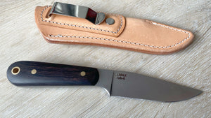 Cuchillo AS de diamantes GMT Garcimonte cachas granadillo y funda de piel