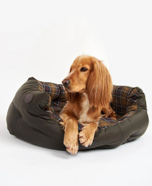 Cama Barbour  para perros de cera y algodón de 35 pulgadas