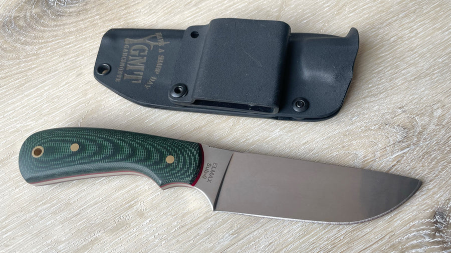 Cuchillo Skinner GMT Garcimonte, cachas micarta verde y funda Kydex