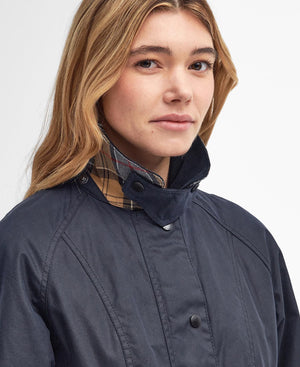 Chaqueta encerada Barbour Beadnell para mujer color AZUL Navy