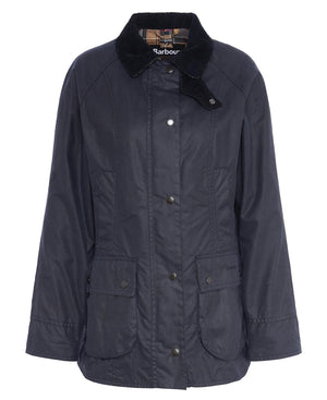 Chaqueta encerada Barbour Beadnell para mujer color AZUL Navy