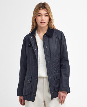 Chaqueta encerada Barbour Beadnell para mujer color AZUL Navy