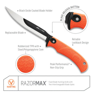 NAVAJA RAZORMAX PARA DESHUESAR CON HOJA FIJA REEMPLAZABLE DE 5.0"