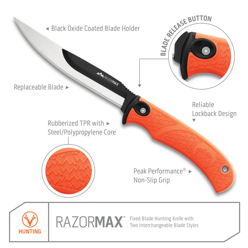 NAVAJA RAZORMAX PARA DESHUESAR CON HOJA FIJA REEMPLAZABLE DE 5.0"