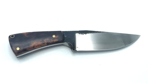 Cuchillo Custom Guillermo Garcimonte modelo Hunter, cachas en madera de Ironwood