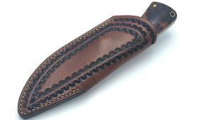 Cuchillo Custom Guillermo Garcimonte modelo Hunter, cachas en madera de Ironwood