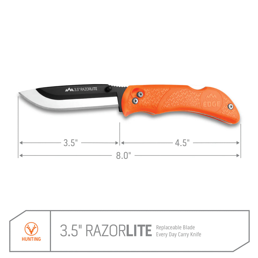 NAVAJA RAZORLITE EDC CON HOJA REEMPLAZABLE DE 3,5"