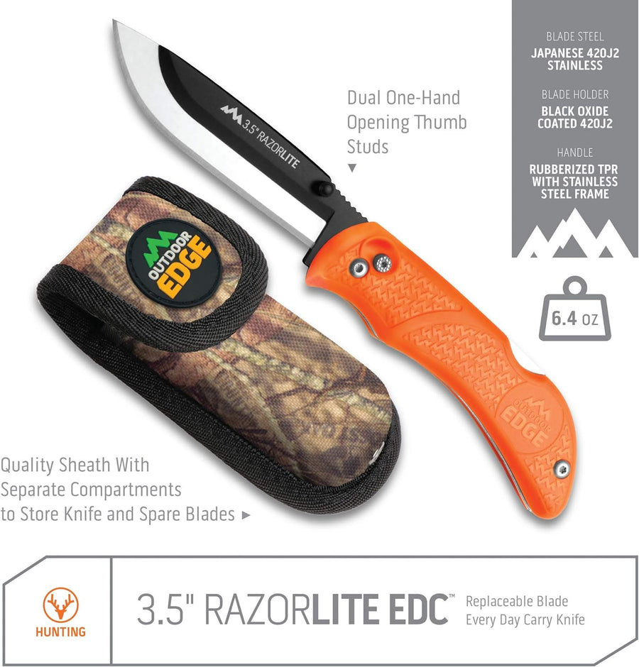 NAVAJA RAZORLITE EDC CON HOJA REEMPLAZABLE DE 3,5"